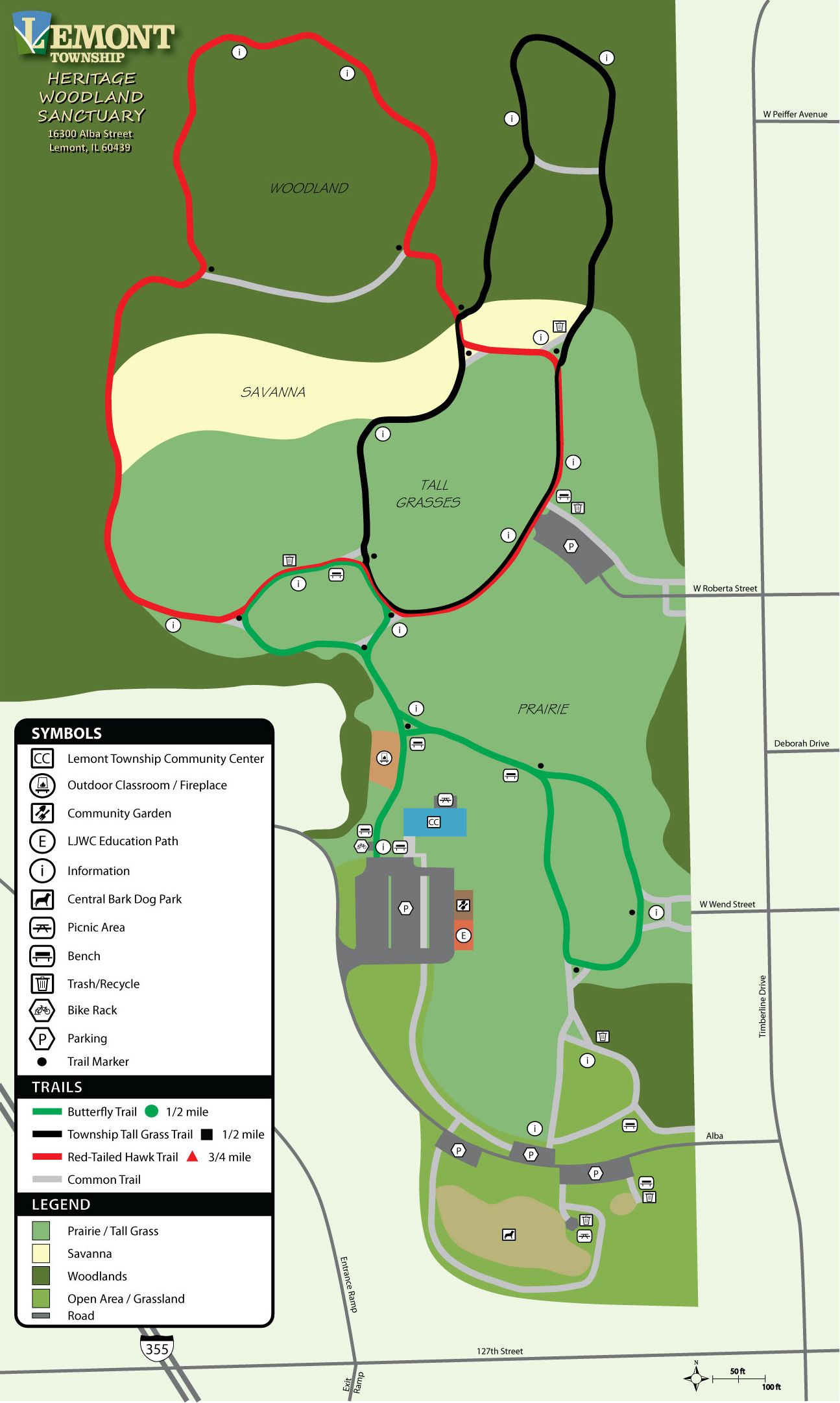 Woodlandland Sanctuary Sitemap Image